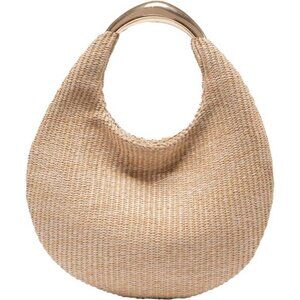 Straw Hobo Bag | Boho Chic Summer Tote, Handwoven Beach Shoulder Purse